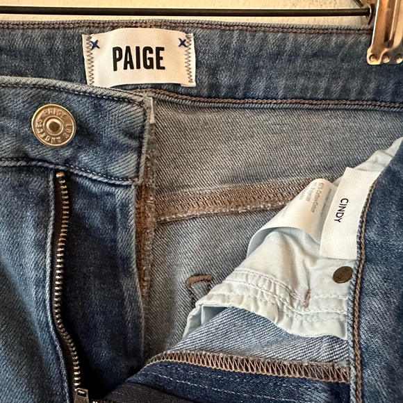 PAIGE Vintage Denim, Cindy Straight Leg Destroyed Hem Jean, Mel Wash, Size 26 - Picture 3 of 11